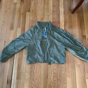 Army Green cropped jacket